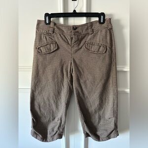 Free People plaid cropped pants